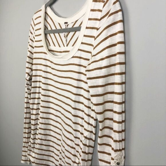 FREE PEOPLE | Tuscaloosa Hard Candy Striped Long Sleeve Top Women’s Size Small - Picture 5 of 12
